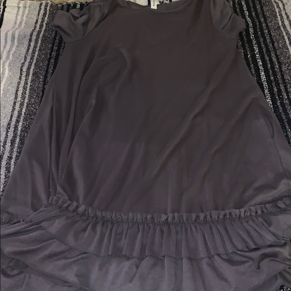 Ruffle Gray Dress